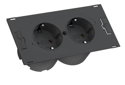 Bachmann 4953490 Stekkerdoosmodule zonder schakelaar Zwart 20.00 cm