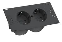 Bachmann 4953490 Stekkerdoosmodule zonder schakelaar Zwart 20.00 cm - thumbnail