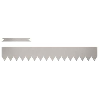 Gazonranden 50 pcs Bruin 100 x 0.5 x 15 cm Cortenstaal