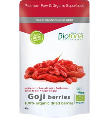 Biotona Goji berries organic bio 250 Gram Biotona Goji berries organic bio 250 Gram