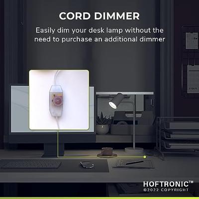 Riga - LED Tafellamp - 4 Watt 345 Lumen - 4000K Neutraal wit- Kantelbaar en Draaibaar - Ingebouwde snoerdimmer - Bureaulamp - GU10 - IP20 voor binnen - Wit Riga - LED Tafellamp - 4 Watt 345 Lumen - 4000K Neutraal wit- Kantelbaar en Draaibaar - Ingebouwde snoerdimmer - Bureaulamp - GU10 - IP20 voor binnen - Wit