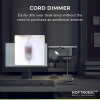 Riga - LED Tafellamp - 4 Watt 345 Lumen - 4000K Neutraal wit- Kantelbaar en Draaibaar - Ingebouwde snoerdimmer - Bureaulamp - GU10 - IP20 voor binnen - Wit - thumbnail