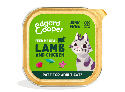 Cat adult pate lamb/chicken 85g Edgard & Cooper - Edgard en cooper