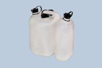 Hunersdorff Dubbele jerrycan voor brandstof | inhoud 5,5 + 3 l | natuur HDPe | L316xB145xH312mm | 1 stuk - 824900 824900 - thumbnail