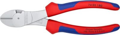 Knipex Kracht-zijsnijtang verchroomd met meer-componentengrepen 180 mm - 7405180