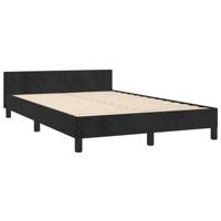 Bedframe zonder matras 120x200 cm fluweel zwart - thumbnail