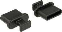 Delock 64013 64013 Delock 64013 stekkerzekering USB type C zwart 10 stuks 1 stuk(s) - thumbnail