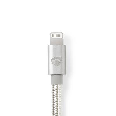Nedis CCTB39650AL20 Apple Lightning-kabel Apple Lightning 8-pins Male - Usb-c 2,00 M Aluminium Nedis CCTB39650AL20 Apple Lightning-kabel Apple Lightning 8-pins Male - Usb-c 2,00 M Aluminium