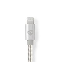 Nedis CCTB39650AL20 Apple Lightning-kabel Apple Lightning 8-pins Male - Usb-c 2,00 M Aluminium - thumbnail