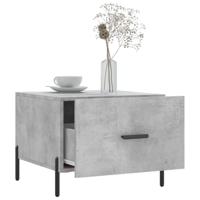 Salontafels 2 st 50x50x40 cm bewerkt hout betongrijs - thumbnail