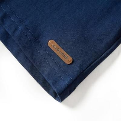 Kindershirt met lange mouwen terreinwagenprint 116 marineblauw - thumbnail