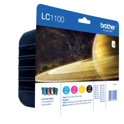 Brother inktcartridge, 325 pagina's, OEM LC-1100VALBP, 4 kleuren Brother inktcartridge, 325 pagina's, OEM LC-1100VALBP, 4 kleuren