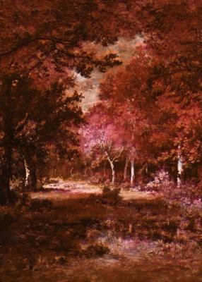 Noordwand Komar Ink Fotobehang Autumna Rosso - INX4-090