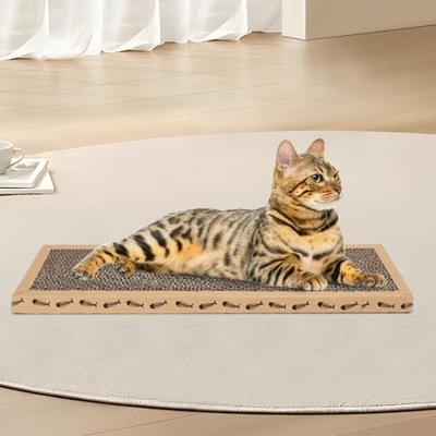 Nobleza - 3 stuks Kartonnen krabpaal voor katten. Mat met kattenkruid. 38 * 12,5 * 1,8 cm