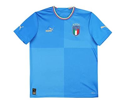 Italië Shirt Thuis Junior 2022-2023 - Maat 128 - Kleur: Blauw | Soccerfanshop Italië Shirt Thuis Junior 2022-2023 - Maat 128 - Kleur: Blauw | Soccerfanshop