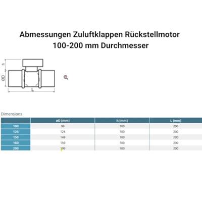 Schabus 201755 Luchttoevoerklep Geschikt voor buisdiameter: 150 mm - thumbnail