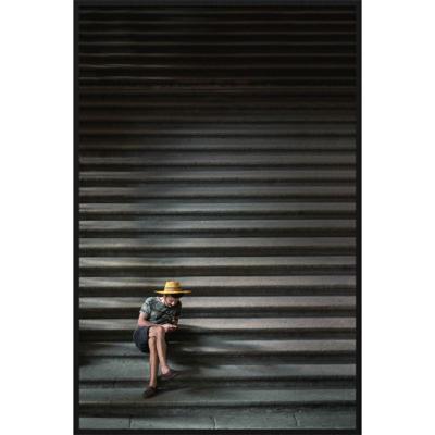 Wanddecoratie City Life 001 98x148cm op forex met zwarte lijst bohemian Wanddecoratie City Life 001 98x148cm op forex met zwarte lijst bohemian