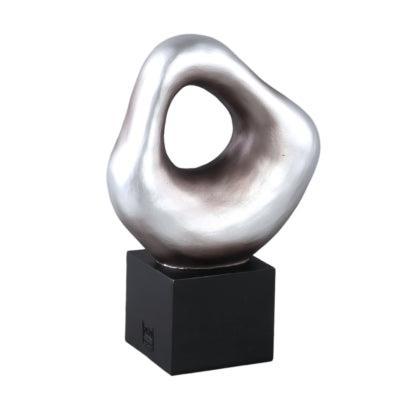 PTMD beeld dolcey zilverkleurig 29 cm | 4 stuks