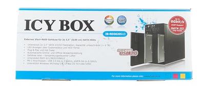 ICY BOX 20621 3,5 harde schijf behuizing 3.5 inch USB-A 3.2 Gen 1, eSATA