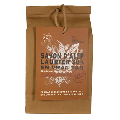 Aleppo Soap Co Zeep 30% laurier stukken 1 Kilogram
