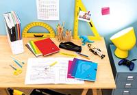 Clairefontaine schrift mimesys voor ft A4+, 140 bladzijden, kaft in PP, seyès, geassorteerde kleuren - thumbnail