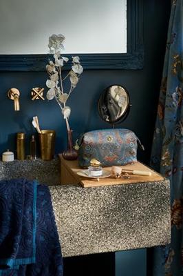 Pip Studio Pip Studio Cooper Cosmetic Purse Medium Jabali Blue 22.5x9.5x15cm