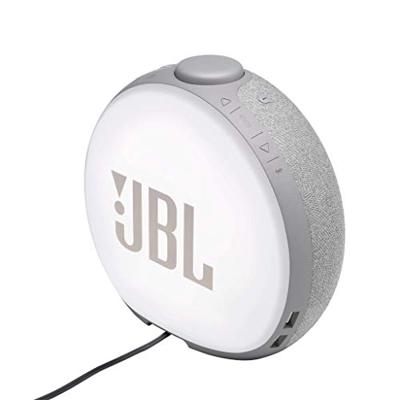 JBL Horizon 2 Radiowecker in Grau – Dual Wecksystem über Bluetooth, DAB+ & UKW Radio – LED Nachtlicht für gemütliches Aufstehen
