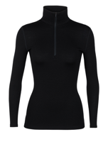 Icebreaker 260 Tech LS Half Zip Thermoshirt Dames Black L - thumbnail