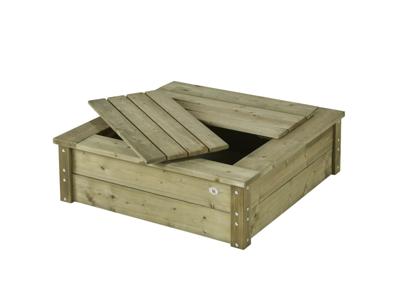 Zandbak 100x100 cm met deksel Talen Buitenmeubelen - Talen buitenmeubelen