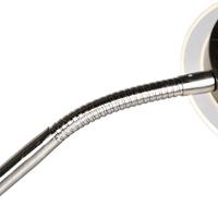 QAZQA Moderne vloerlamp staal en glas incl. LED met leesarm - Divine - thumbnail