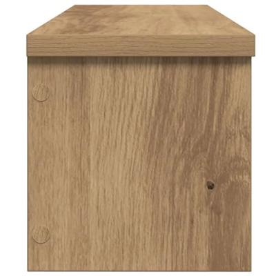 Keukenrek stapelbaar 50x15x16 cm bewerkt hout artisanaal eiken Keukenrek stapelbaar 50x15x16 cm bewerkt hout artisanaal eiken