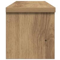 Keukenrek stapelbaar 50x15x16 cm bewerkt hout artisanaal eiken - thumbnail