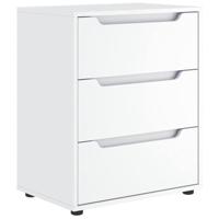 Dressoir VISNES 60x40x73 cm bewerkt hout wit - thumbnail