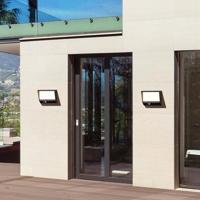 Searchlight WandlampSolar zwart design - 67418BK - thumbnail