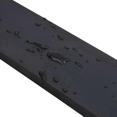 VidaXL Rubberen rand voor sneeuwploeg 200x8x1 cm zwart