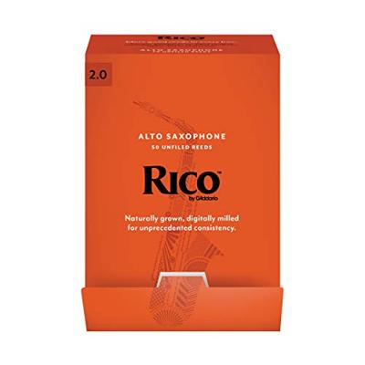 D&apos;Addario Woodwinds RJA0120-B50 Rico Altsaxofoonriet, 2.0, 50-Pack, Unfiled