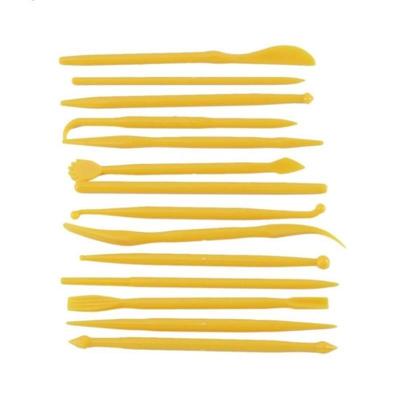 28 stuks mini fondant styling gravure groep tools cake gravure pen (geel)