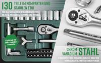 Brüder Mannesmann M29166 Dopsleutelset Metrisch 1/4 (6.3 mm) 130-delig - thumbnail
