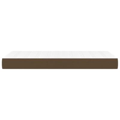Pocketveringmatras medium 120x190x20 cm stof donkerbruin