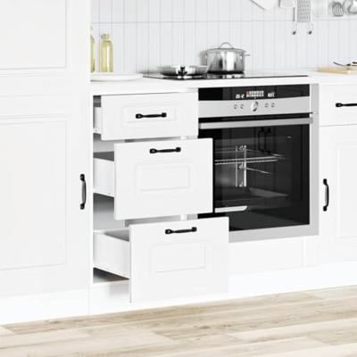 Keuken onderkast Kalmar bewerkt hout wit
