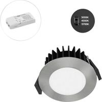 EVN L54D101325 EVN Lichttechnik LED-inbouwlamp LED LED vast ingebouwd 10 W Chroom - thumbnail