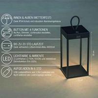 KonstSmide Zwarte tafellampRavello oplaadbaar - 7811-750 - thumbnail