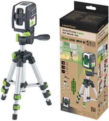 Laserliner smartcross-laser groene kruislijnlaser gx work set - 036.733e Laserliner smartcross-laser groene kruislijnlaser gx work set - 036.733e