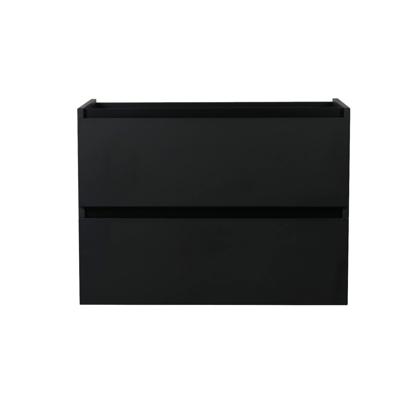 Wastafelmeubel BWS Maia Onderkast Zonder Topblad 80 cm Mat Zwart