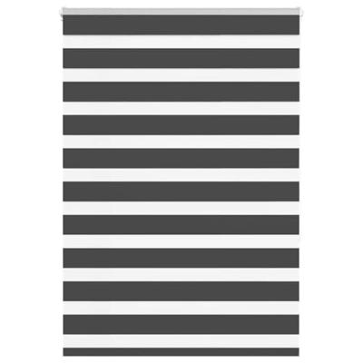 VidaXL Zebra rolgordijn 115x150 cm stofbreedte 110,9 cm zwart VidaXL Zebra rolgordijn 115x150 cm stofbreedte 110,9 cm zwart