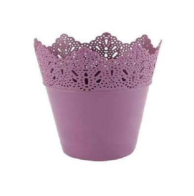 Bloempot PARIJS rond 14,5 cm Roze set van 2 stuks