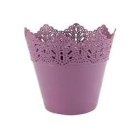 Bloempot PARIJS rond 14,5 cm Roze set van 2 stuks - thumbnail