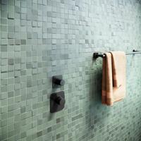 Hotbath Thermostaat Gal High Flow met 1 Stopkraan Mat Zwart - thumbnail