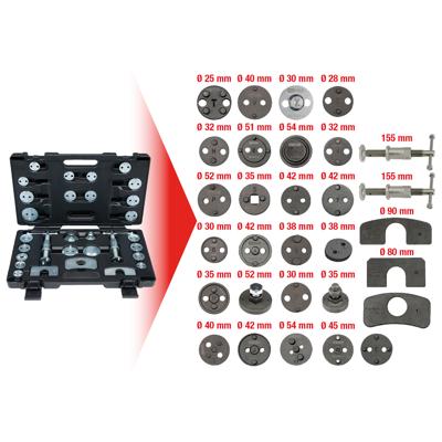 KS Tools 150.2030 Set gereedschap voor remzuiger, 30-delig