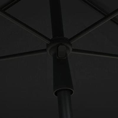 VidaXL Parasol met paal 210x140 cm antracietkleurig